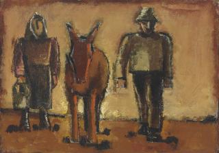 Josef Herman, R.A. - The Last of Daylight