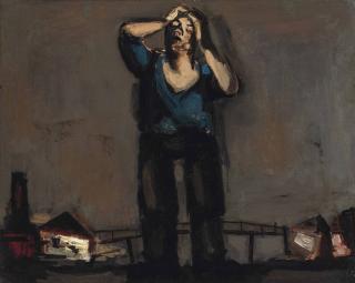 Josef Herman, R.A. - Tired Miner