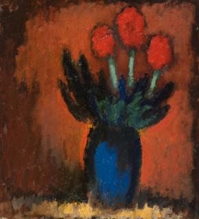 Josef Herman, R.A. - Tulips