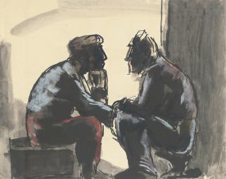 Josef Herman, R.A. - Two miners