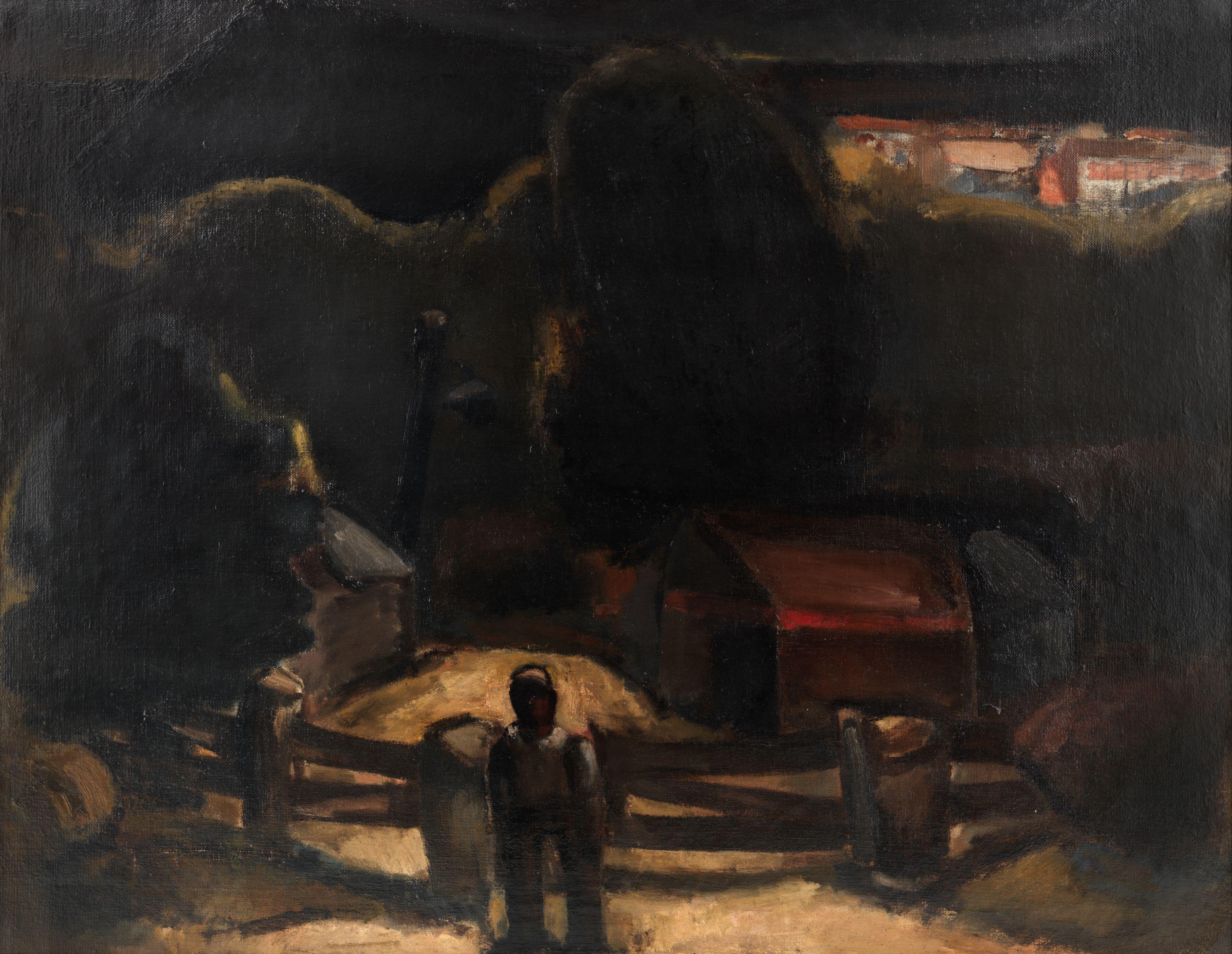 Josef Herman R.A. - Village Street in Wales