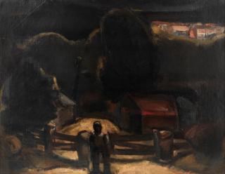 Josef Herman R.A. - Village Street in Wales