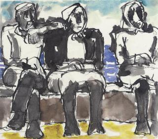 Josef Herman - At the seaside