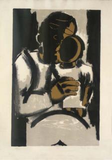 Josef Herman - Mother and Child