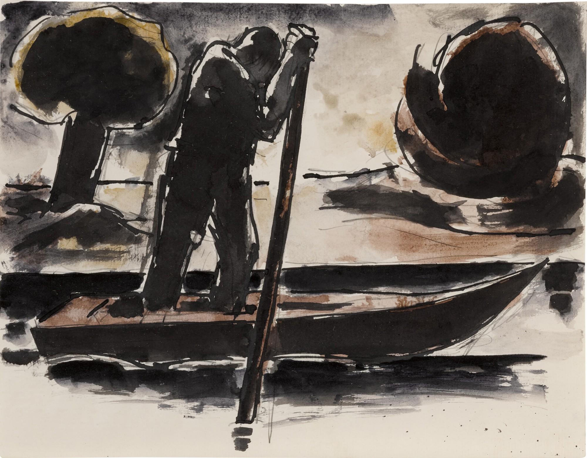 Josef Herman - Return at Dusk