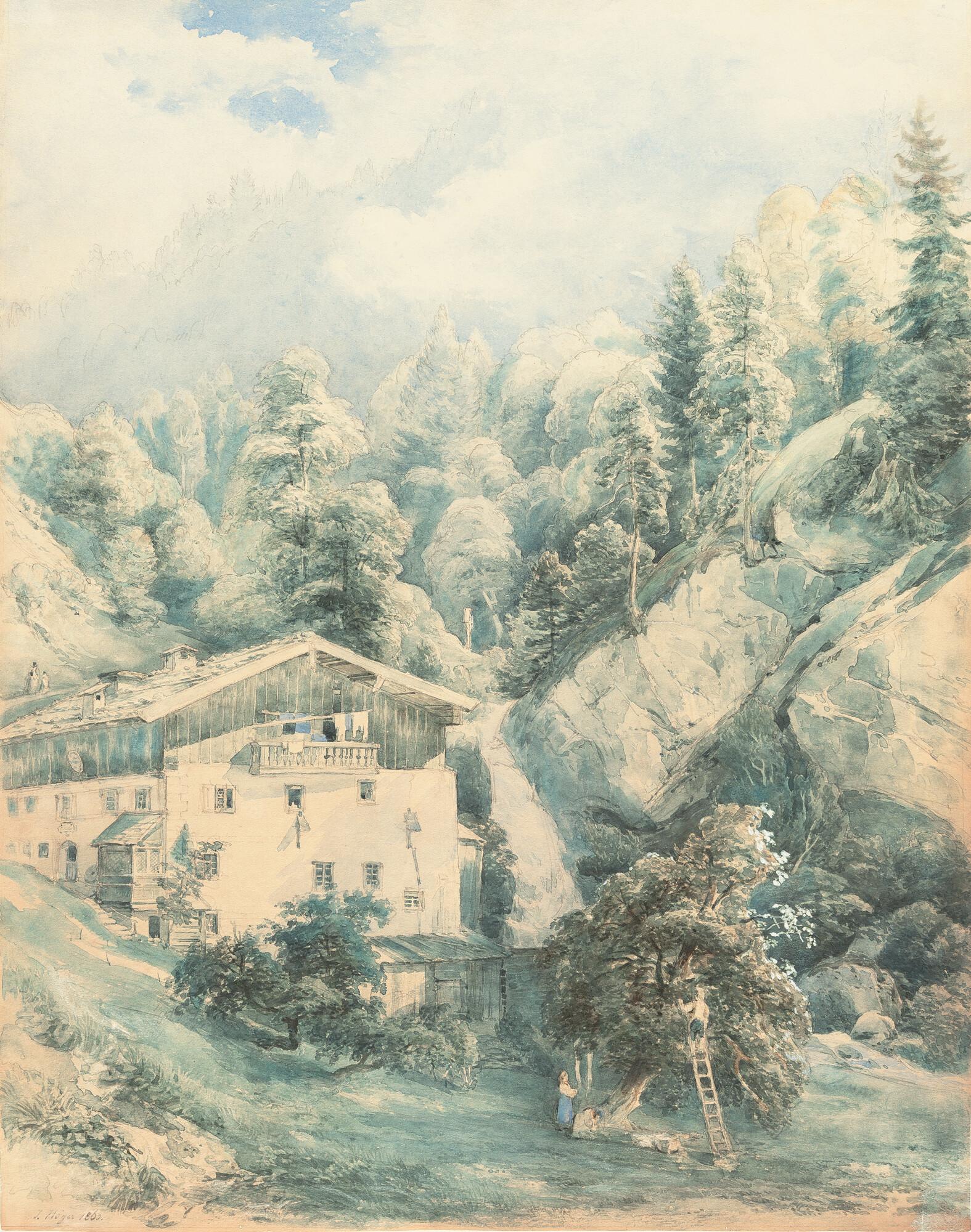 Josef Höger - Obsternte im Gebirge