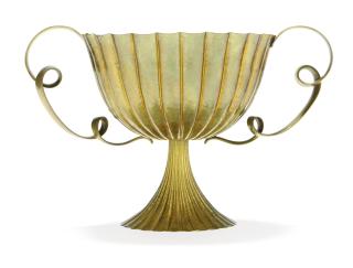Josef Hoffmann - \'AUFSATZ\' A HAMMERED BRASS CENTERPIECE, CIRCA 1925-1931