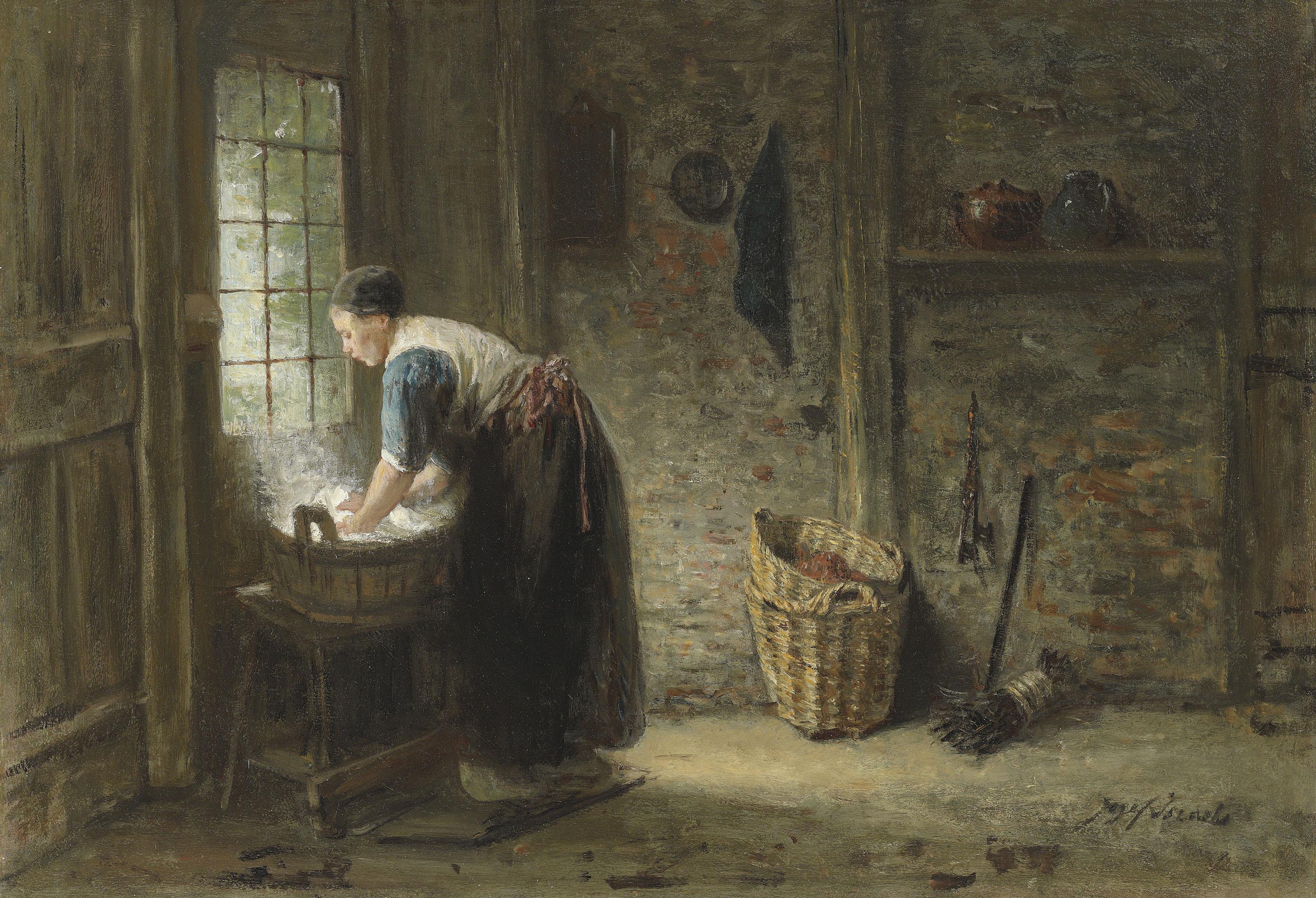 Josef Israëls - Washing day