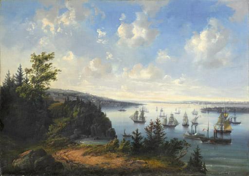 Josef Karl Berthold Puttner - An Amercian port view said to be San Franciso harbor