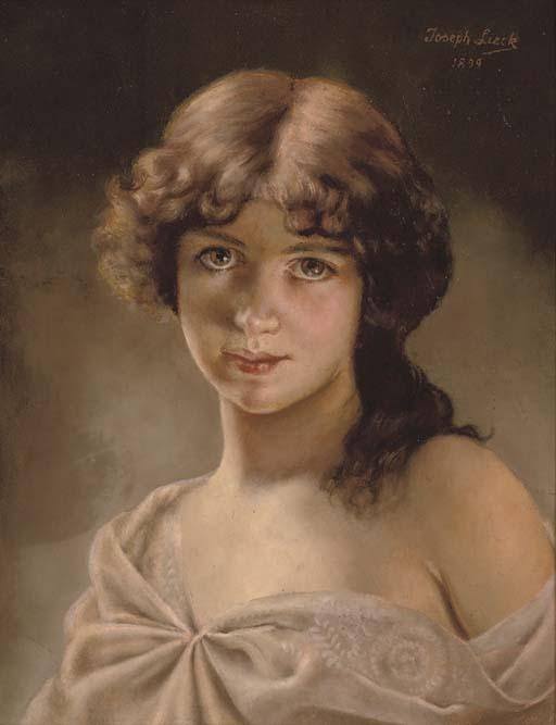 Josef Lieck - Portrait of a girl