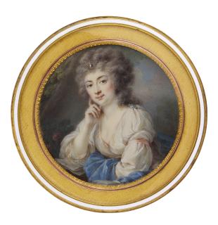 Josef Maria Grassi - Portrait Of A Lady, Circa 1790