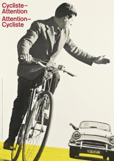 Josef Müller-Brockmann - Cycliste - Attention