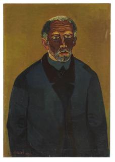 Josef Scharl - Arbeitsloser in blauer Jacke (Arbeiterbildnis)