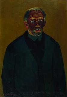 Josef Scharl - Arbeitsloser in blauer Jacke.