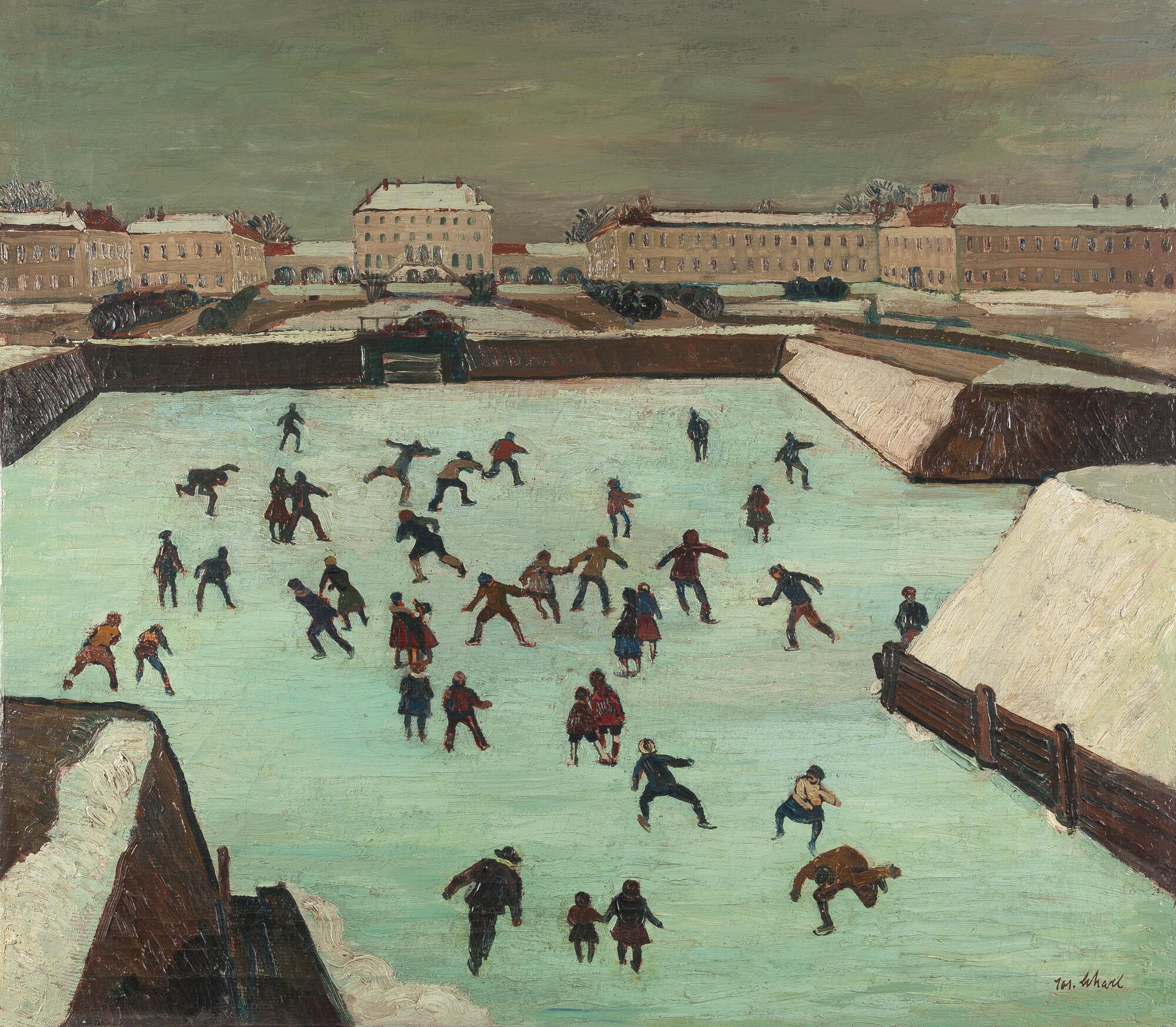 Josef Scharl - Nymphenburg im Winter
