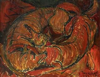 Josef Scharl - Zwei Füchse.