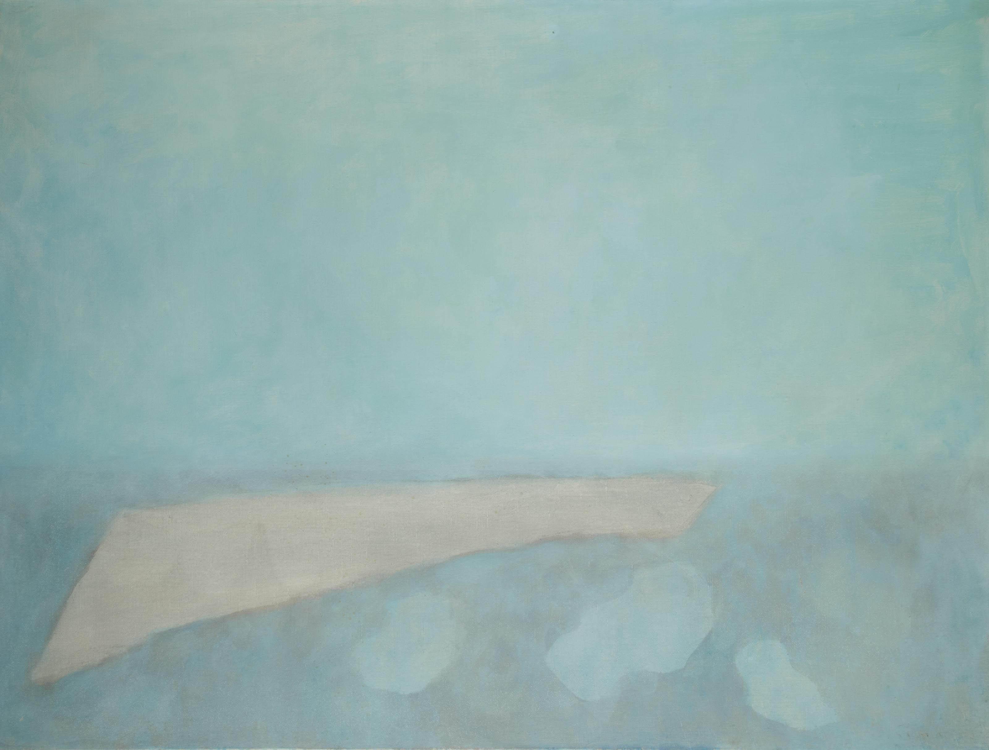 Josef Sima - Paysage bleu gris horizontal