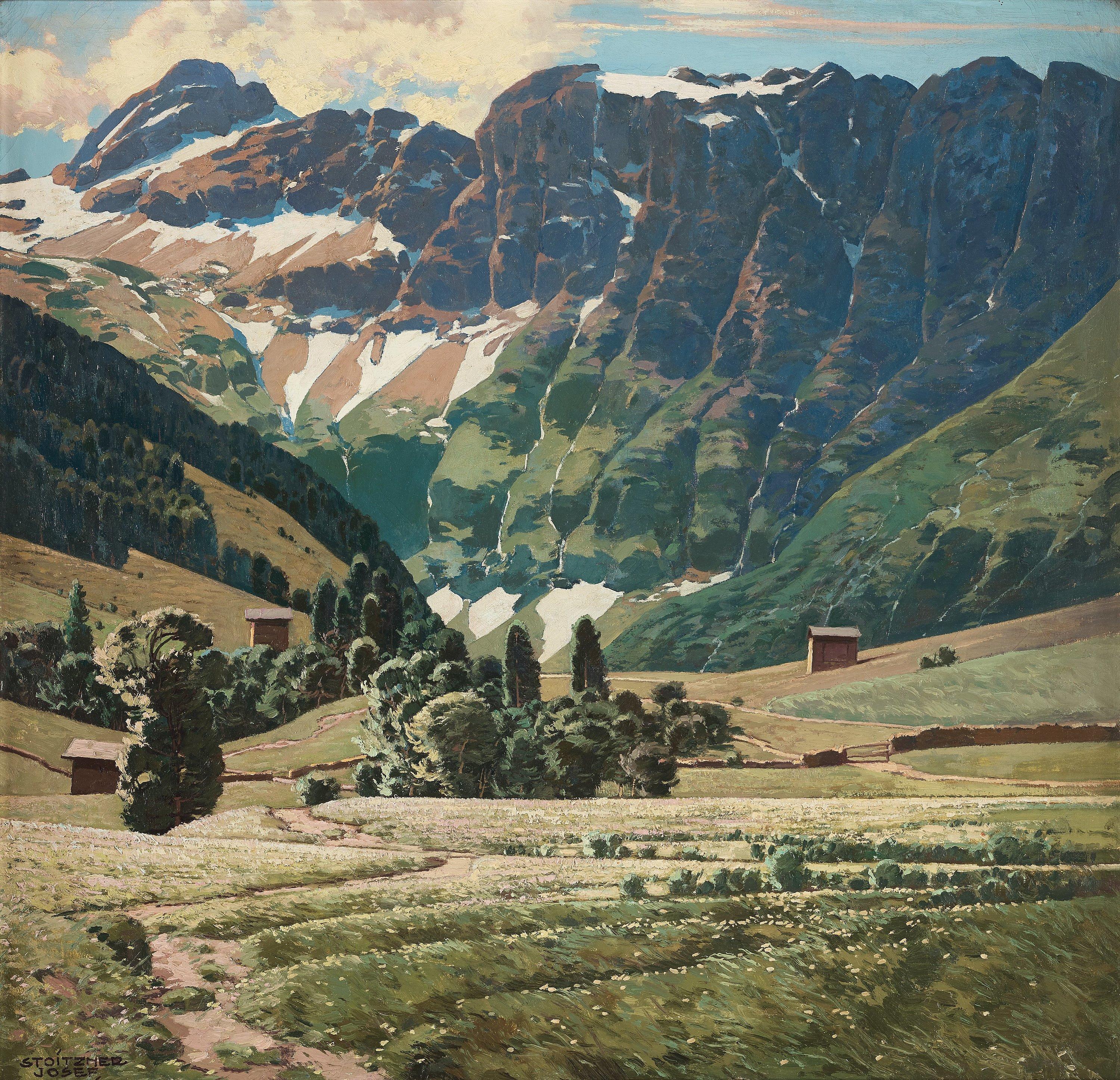 Josef Stoitzner - Alpine landscape