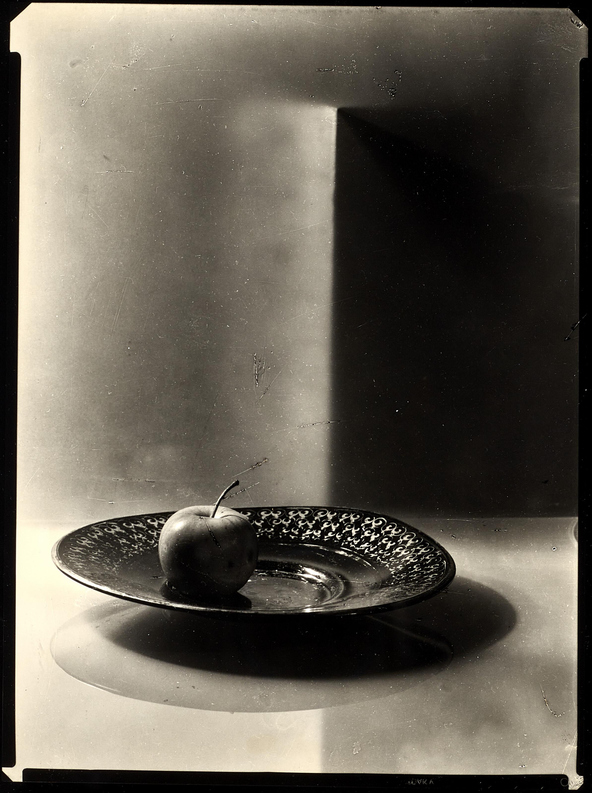 Josef Sudek - Still-Life, Apple on Plate, c. 1960