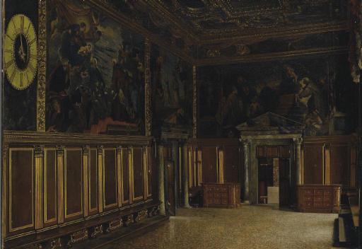 Josef Theodor Hansen - La Sala del Collegio in Palazzo Ducale a Venezia