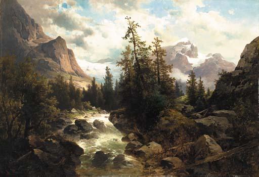 Josef Thoma - Alpine rapids