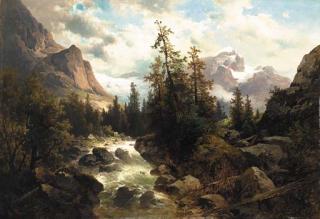 Josef Thoma - Alpine rapids
