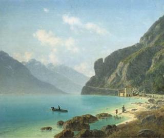 Josef von Schlögl - Lake Lugano