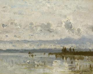 Josef Wenglein - Am Seeufer. Studie