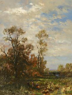 Josef Wenglein - Landschaft mit Wasser