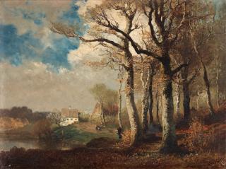 Josef Wenglein - Lansdcape with a white house