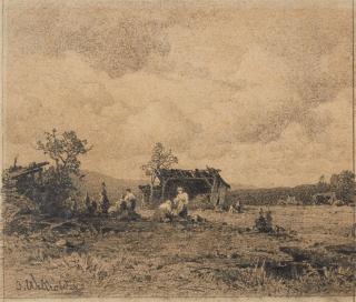 Josef Willroider - Abend über dem Moor