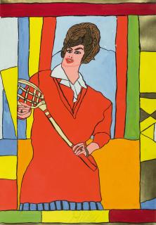 Josef Wittlich - Die Tennisspielerin.