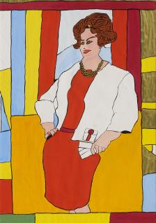 Josef Wittlich - Frau in Rot