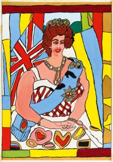 Josef Wittlich - Queen Elizabeth II. von England, sitzend.