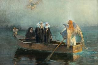 Josef Wopfner - Engelserscheinung auf der Überfahrt zur Fraueninsel (Ave Maria)