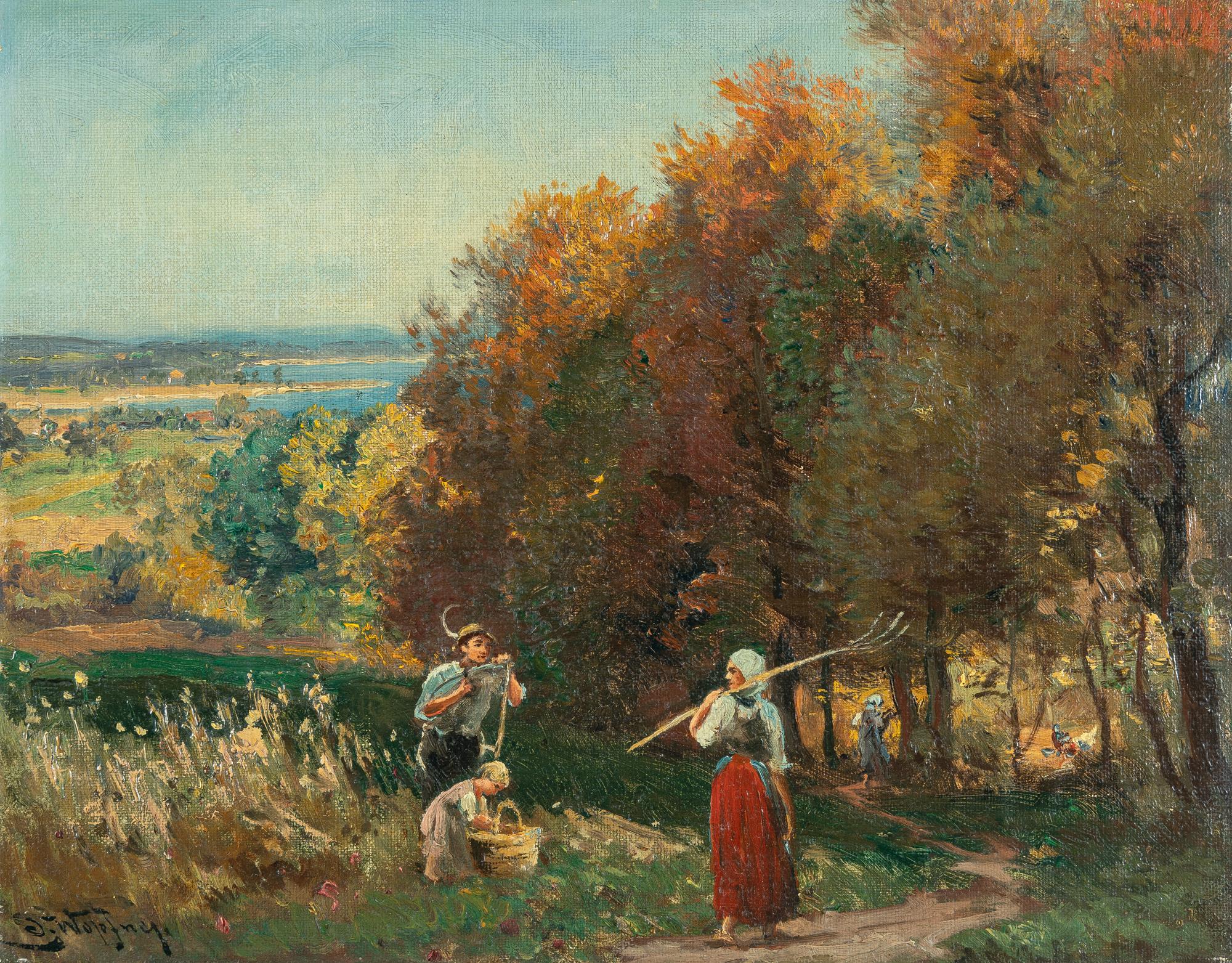 Josef Wopfner - Mäher am Chiemseeufer