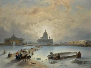Joseph Andreas Weiss - Ice Road Across The Neva