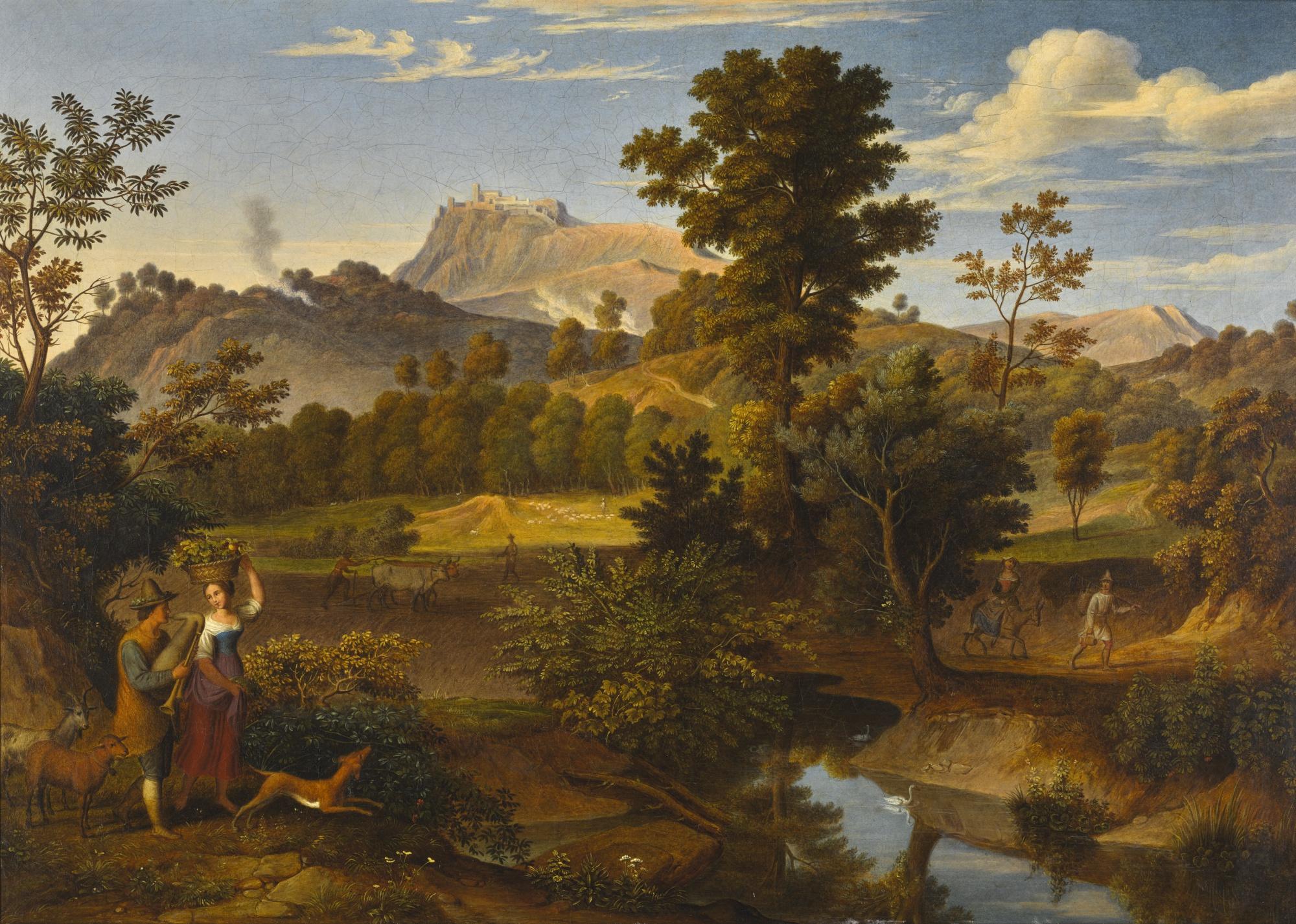 Joseph Anton Koch - Austrian landscape Near Paliano