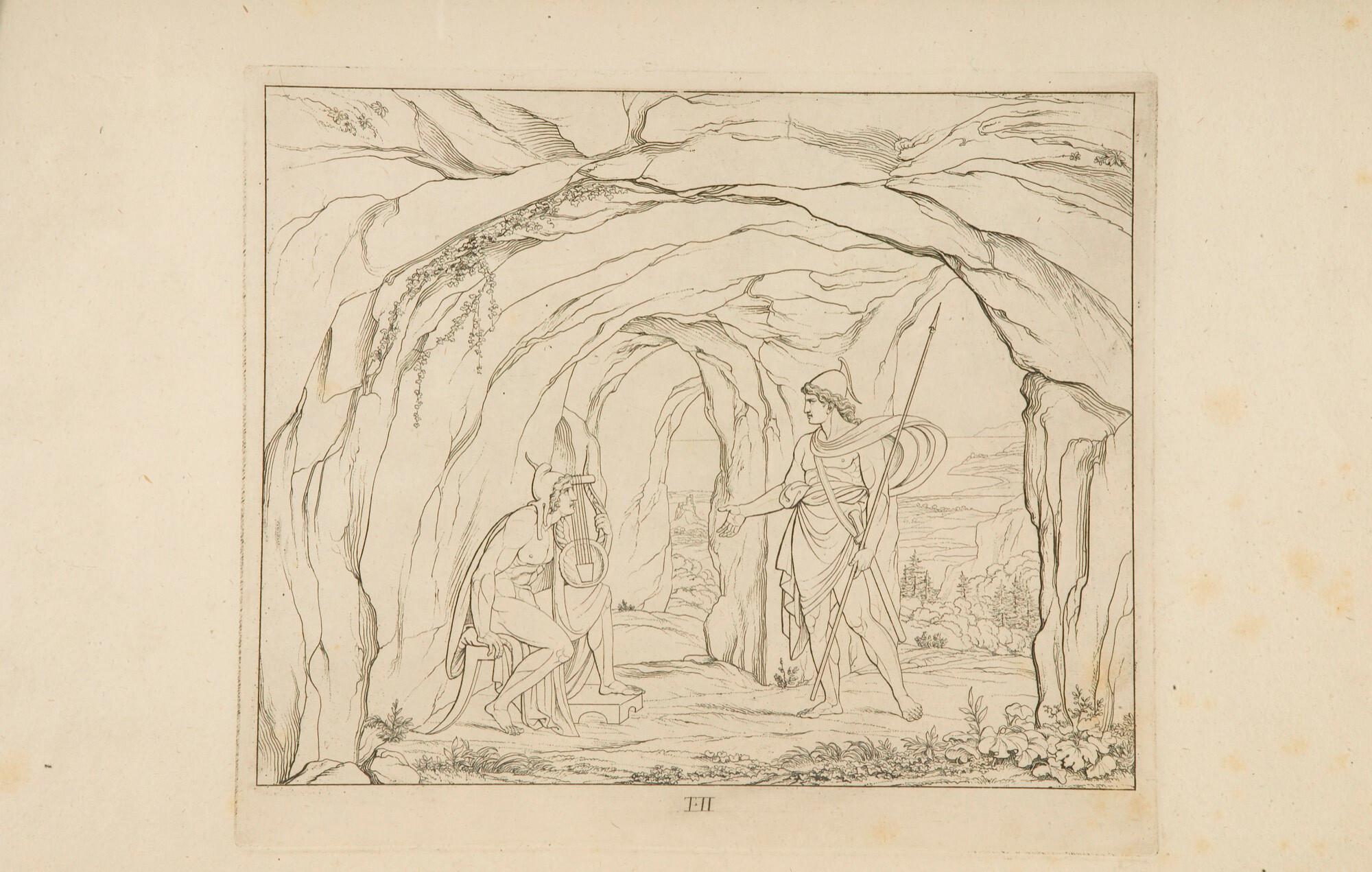 Joseph Anton Koch - Folge von 24 Bll. und Titel: „Les Argonautes“.