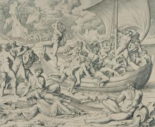 Joseph Anton Koch - Folge von 4 Bll.: Darstellungen aus Dantes Hölle.