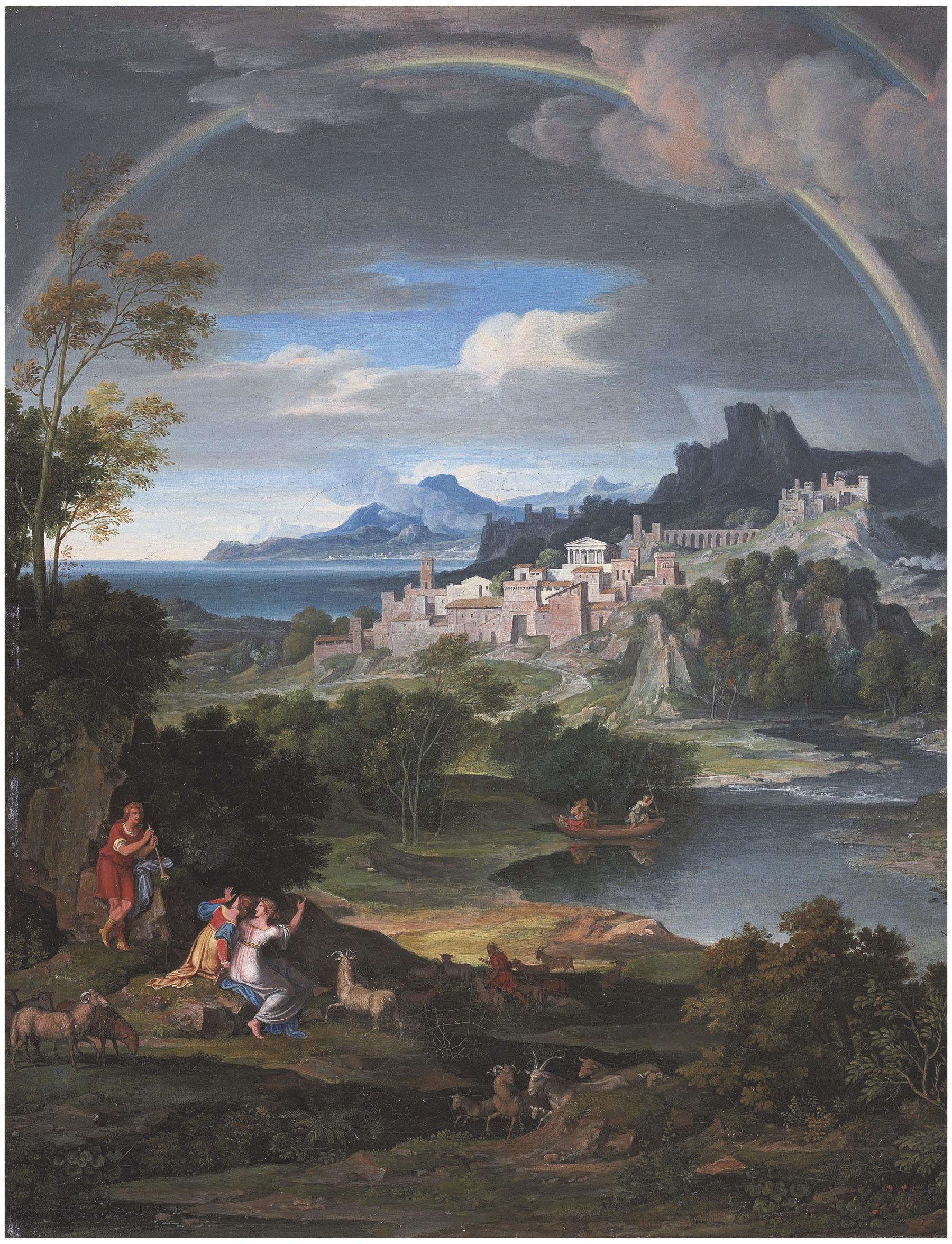 Joseph Anton Koch - Heroische Landschaft mit Regenbogen