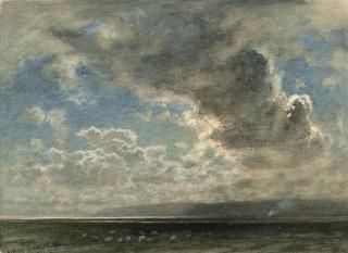 Joseph Arthur Palliser Severn, R.I. - Clouds over Morecambe Bay, Lancashire