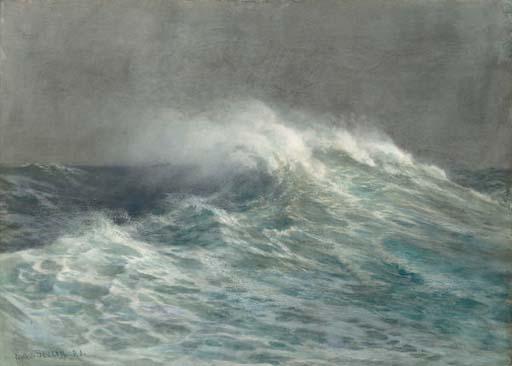 Joseph Arthur Palliser Severn, R.I. - Crashing waves