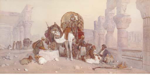 Joseph Austin Benwell - Watering The Camels