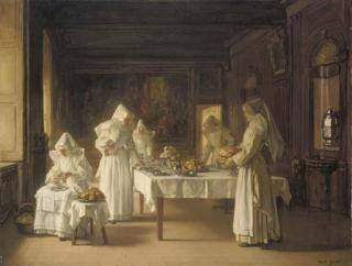 Joseph Bail - Déjeuner à l\'hospice de Beaune