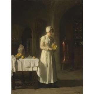 Joseph Bail - French Maid With Lemonade