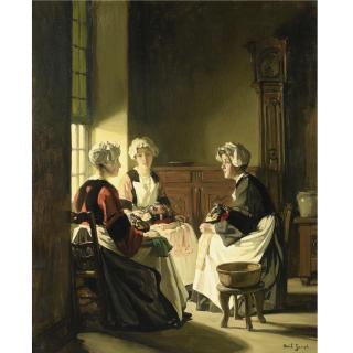 Joseph Bail - French The Lace Makers