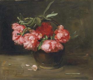 Joseph Bail - Nature morte aux pivoines