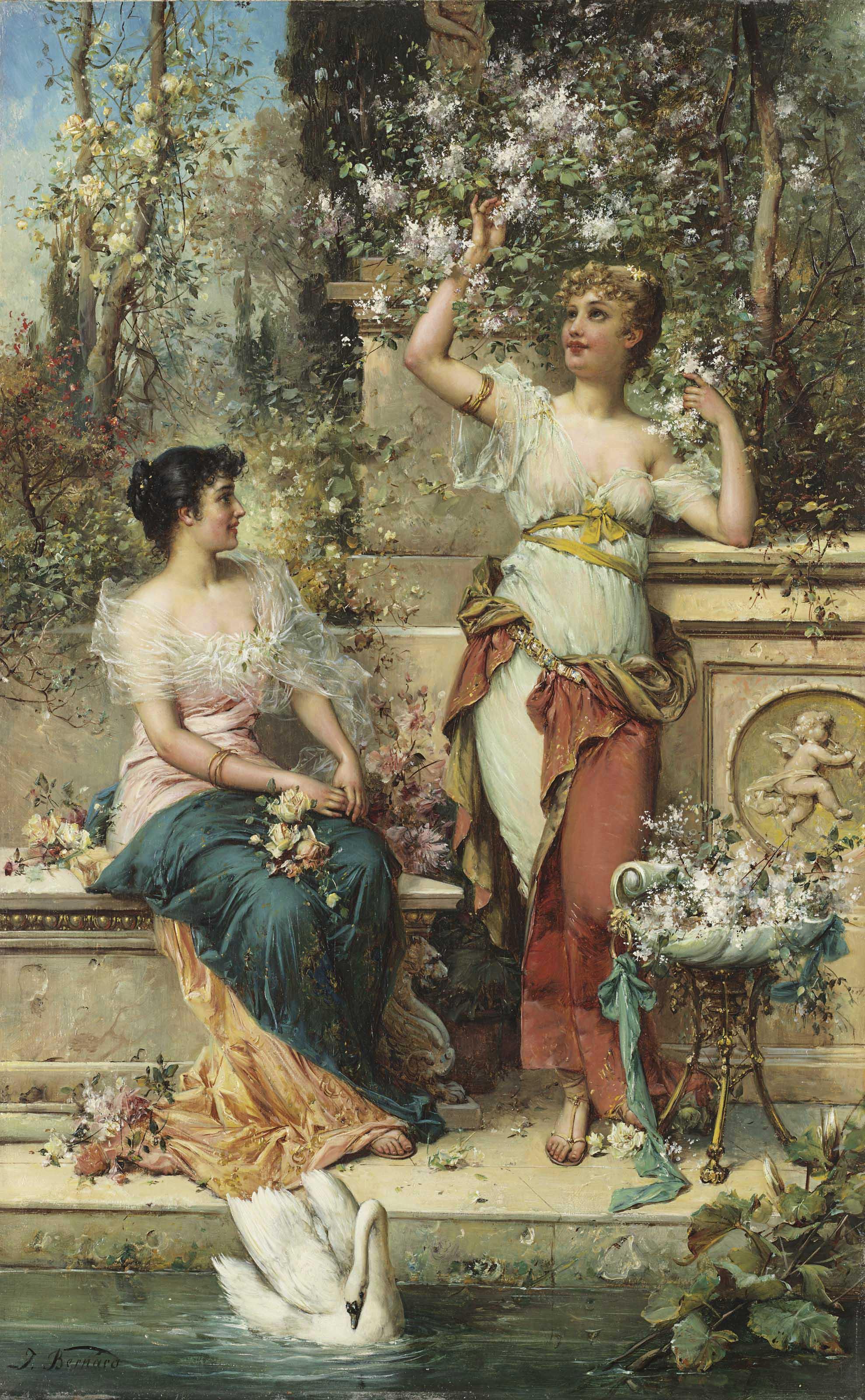 Joseph Bernard - Two Ladies In A Park