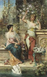 Joseph Bernard - Two Ladies In A Park